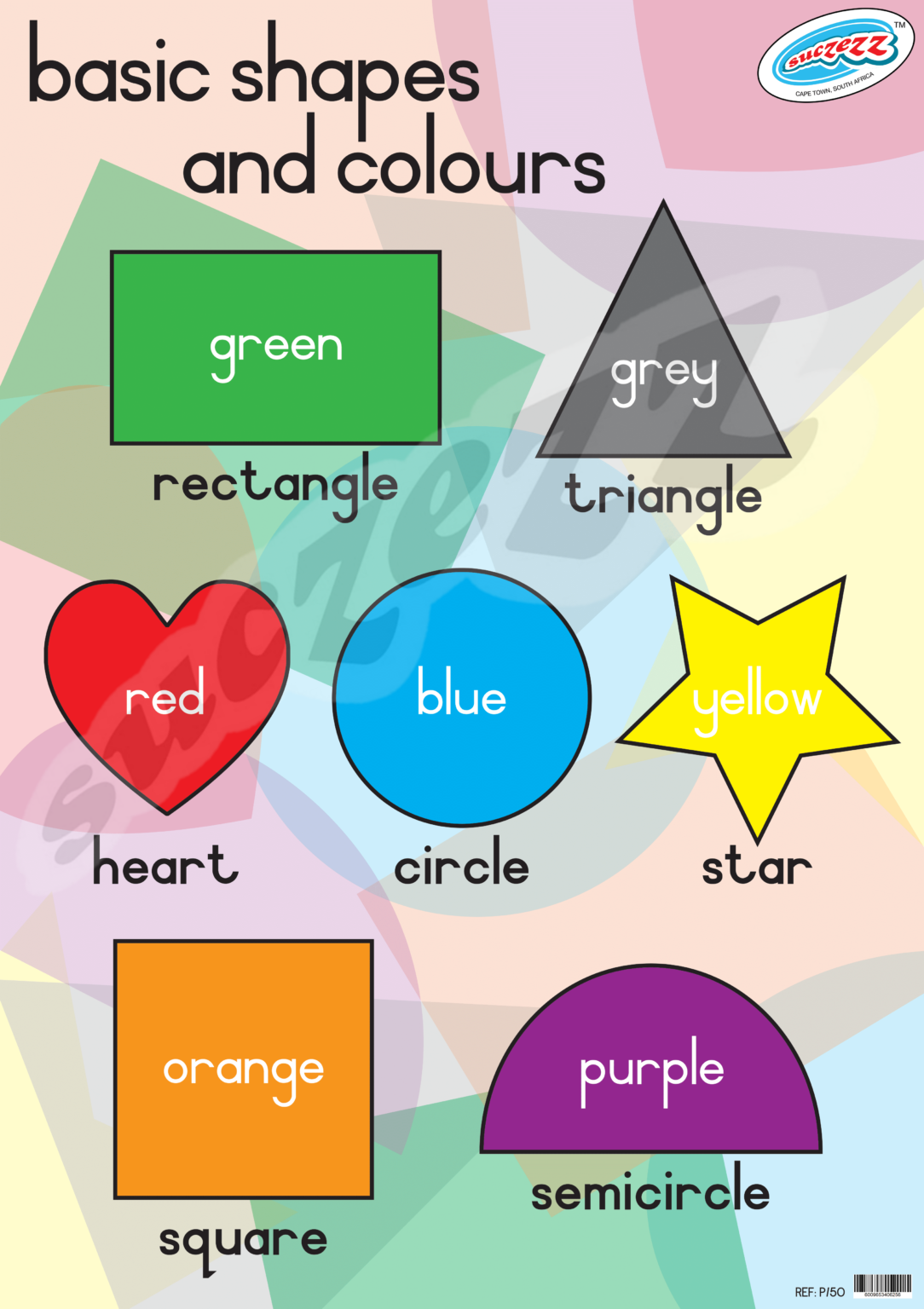 Basic Shapes And Colours - Poster