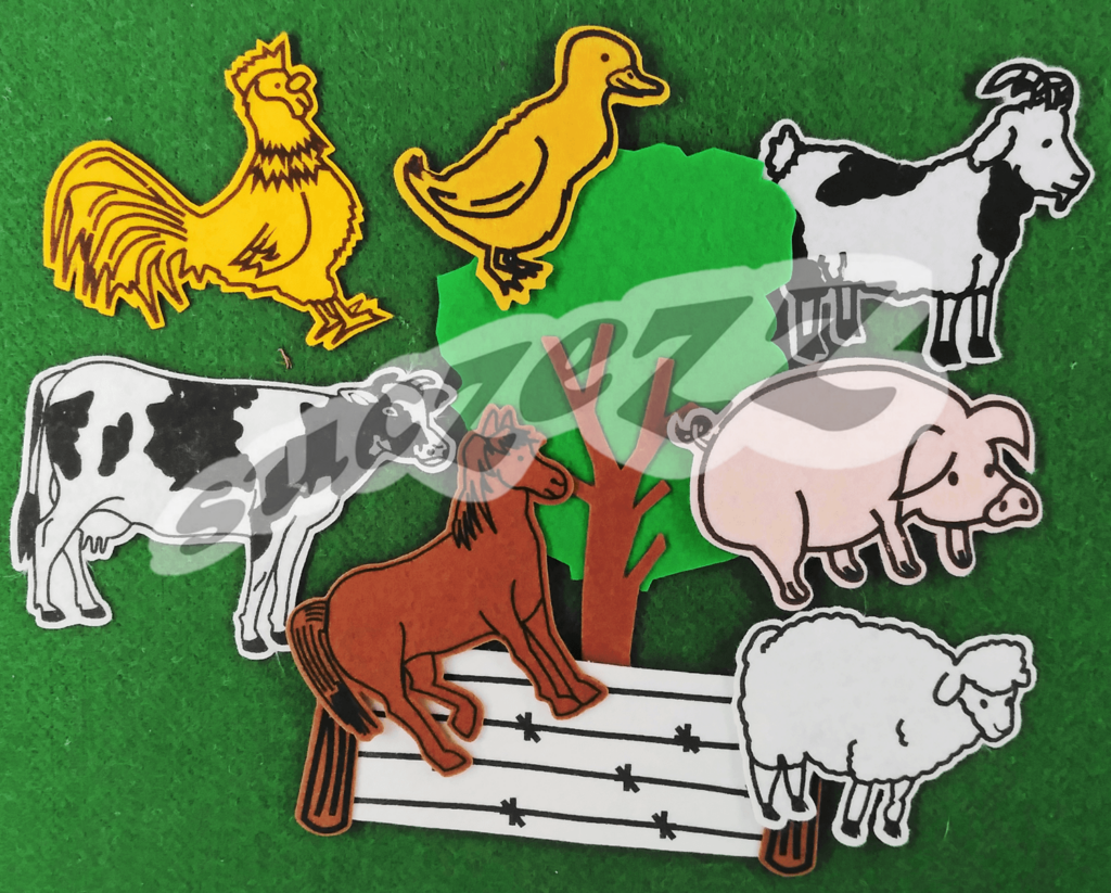 Farm Animals (For Felt Board)