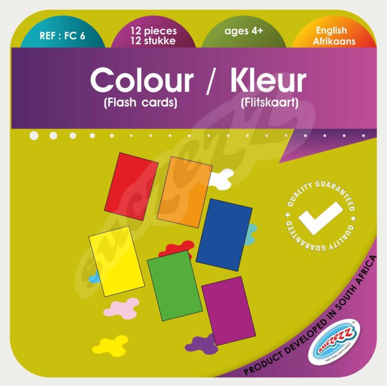 Colour Flashcards / Kleur Flitskaarte, (12 Cards , 60 X 90Mm Each)