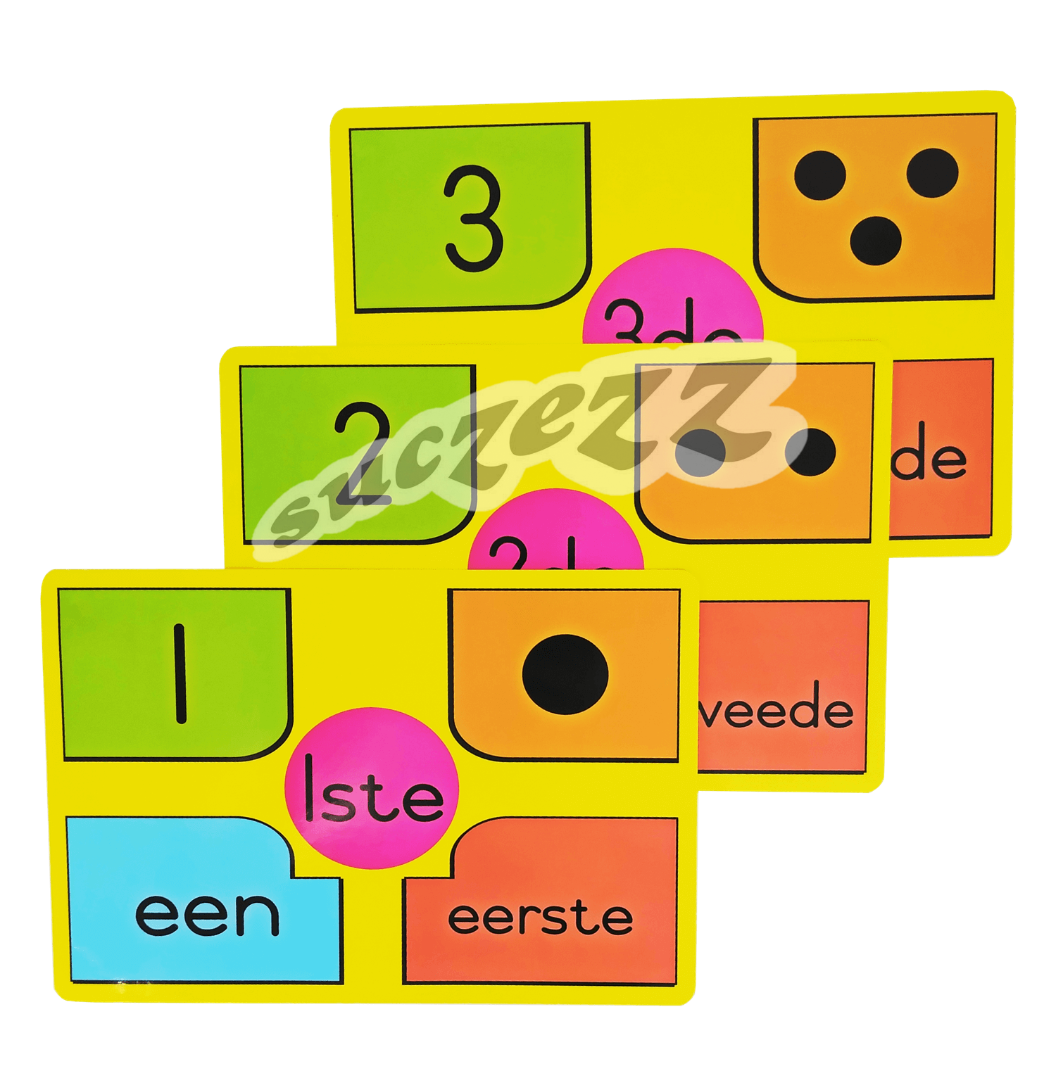 A4 getalle Kaarte (26, Hoof/Rangtelwoorde)