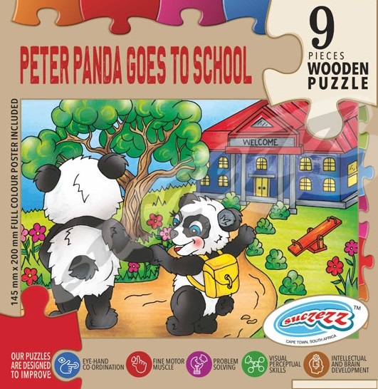 9 Pce Peter Panda goes To School