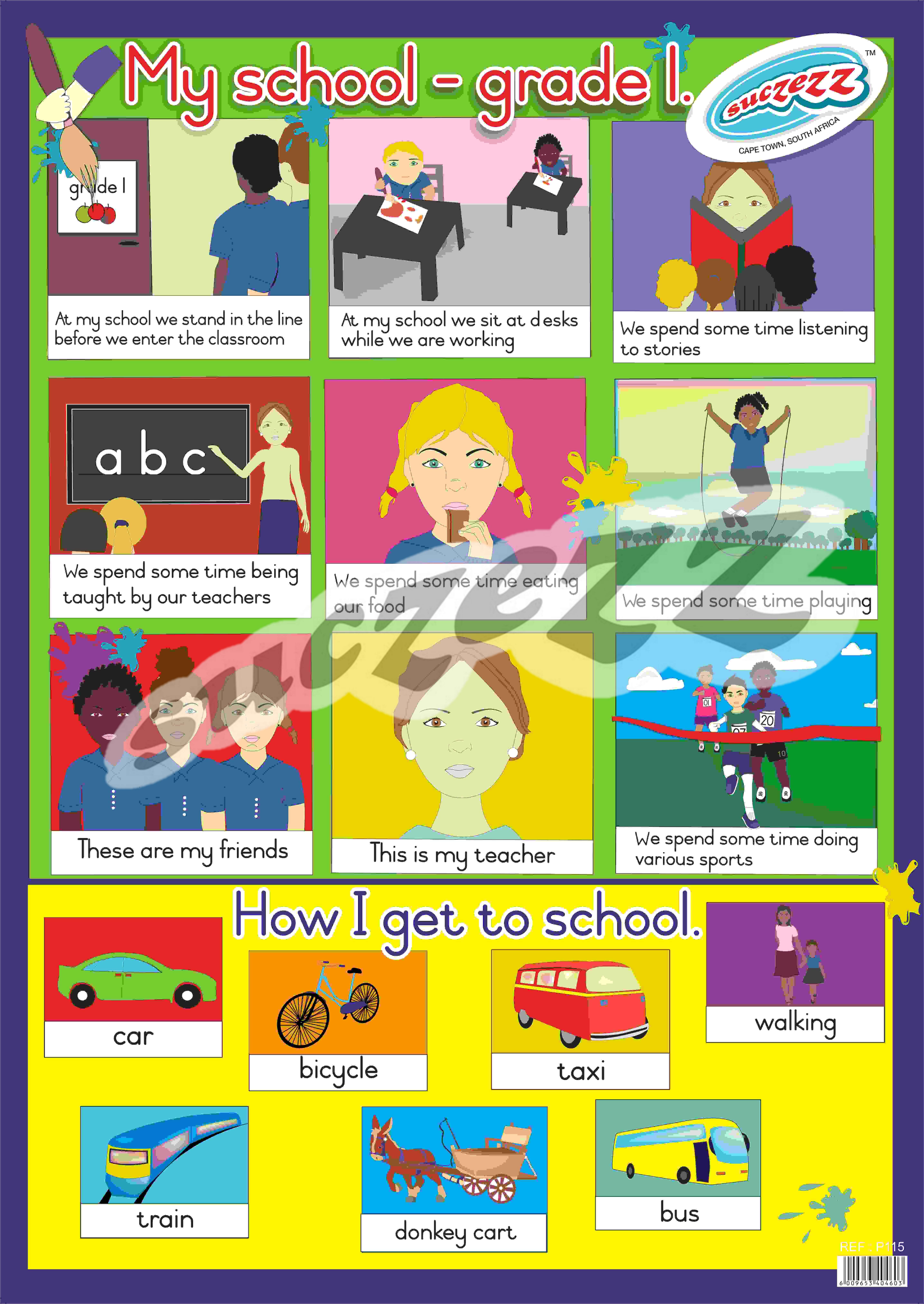 My School - grade 1 - Poster