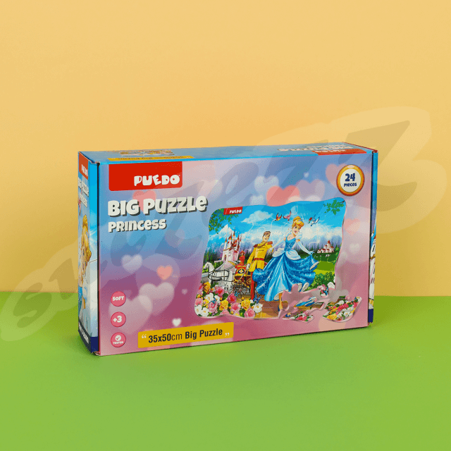 24 Pce- Big Puzzle - Princess (35X50cm)