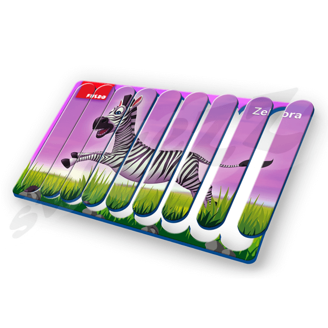 6 Pce- Magnetic Stick Puzzle - Animal (Pack Of 1)