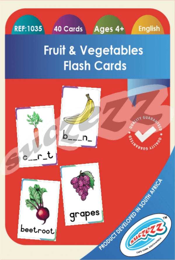 Fruit & Vegetables Flash Cards (40 Cards)