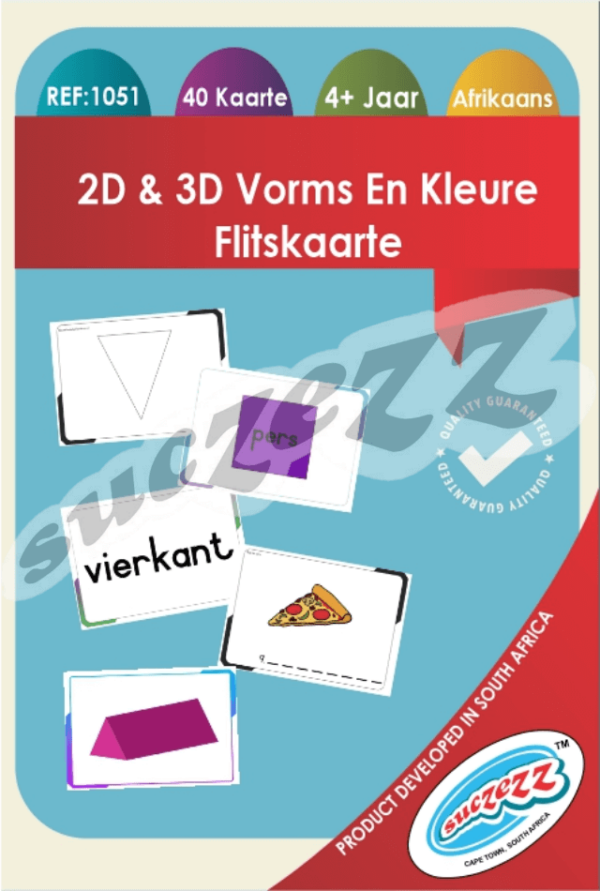 2D & 3D Vorms & Kleure (40 Cards)