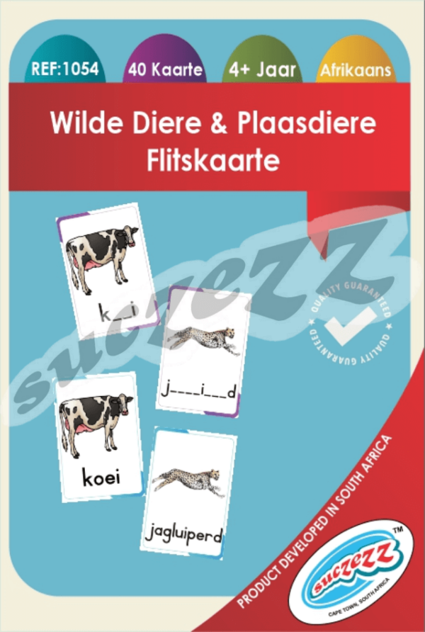 Wilde Diere & Plaasdiere (40 Cards)