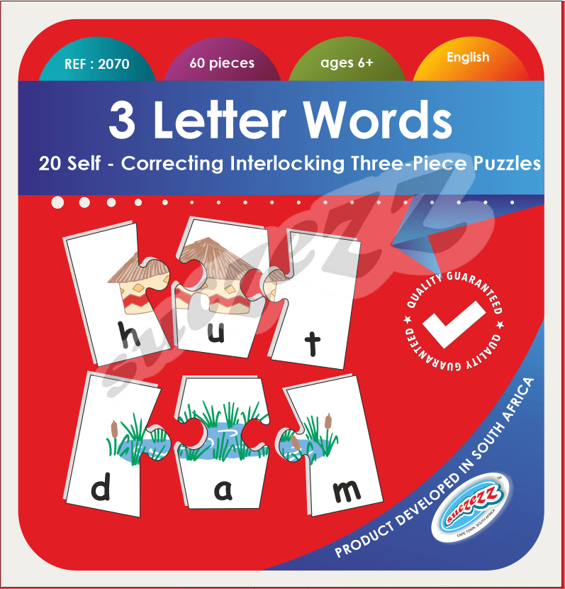 3 (Three) Letter Words (Puzzle Cut)