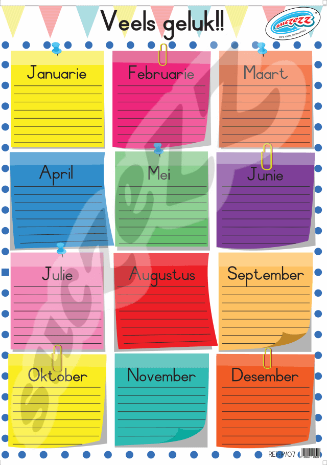 Veels geluk - Muurkaart