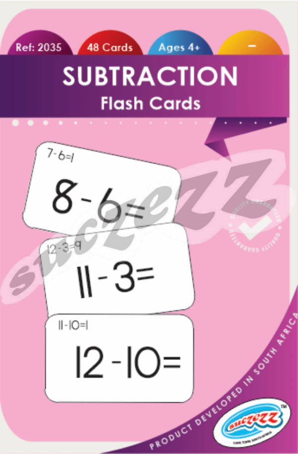 Subtraction - Maths Flashcards