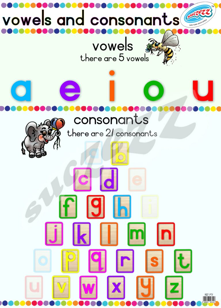 Vowels And Consonants - Poster