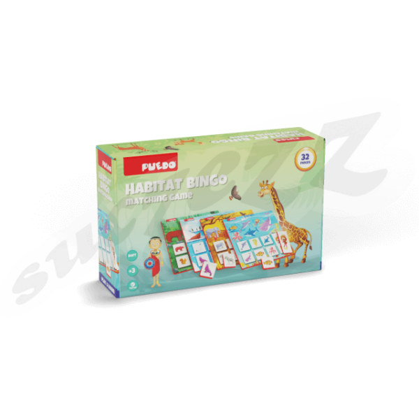 32 Pce- Habitat Bingo (Matching game)