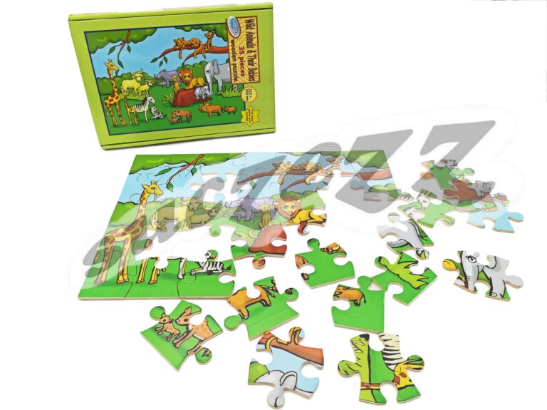 35 Pce Wild Animals And Their Babies